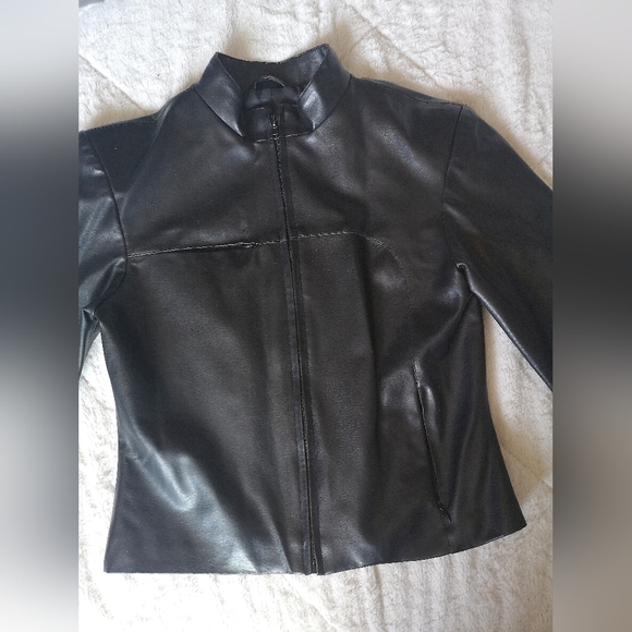 Faux leather jacket. Size S - Picture 2 of 13